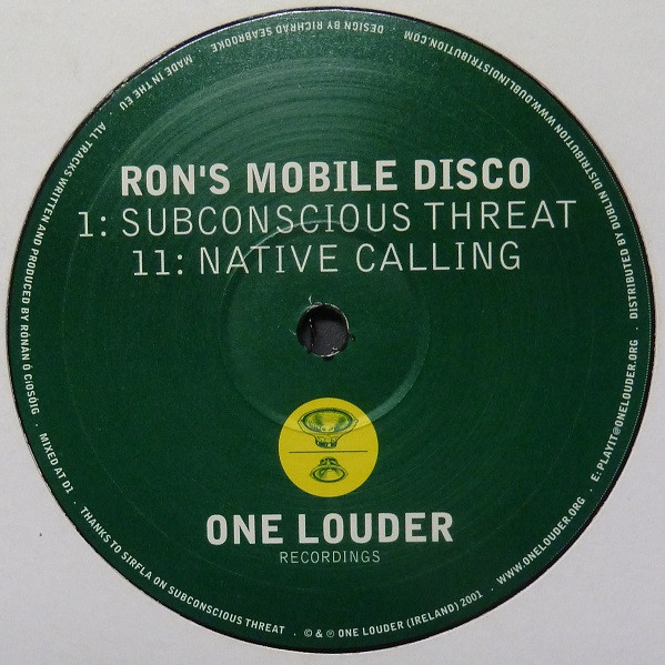 Ron's Mobile Disco - Subconscious Threat | One Louder Recordings (Loud 001)