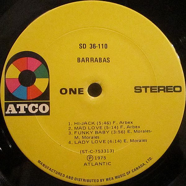 Barrabas - Barrabas | ATCO Records (SD 36-110) - 3