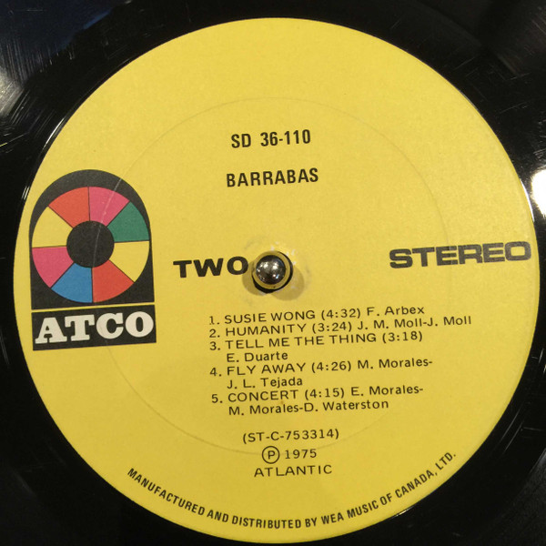 Barrabas - Barrabas | ATCO Records (SD 36-110) - 4