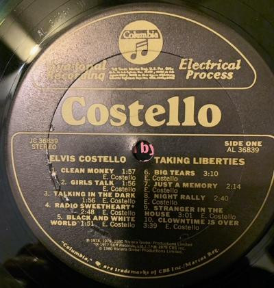 Elvis Costello - Taking Liberties | Columbia (PC 36839) - 3 Elvis Costello - Taking Liberties | Columbia (PC 36839) - 3