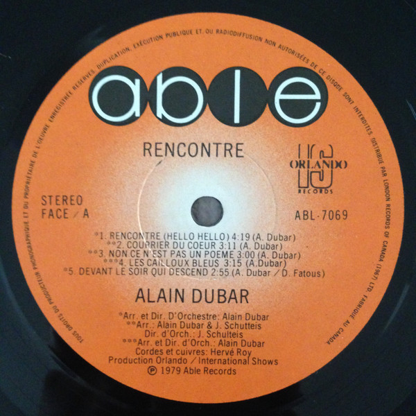 Alain Dubar - Rencontre | Able (ABL 7069) - 3