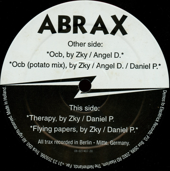 Abrax - Therapy | Elecktrick Records (TRICK 050)