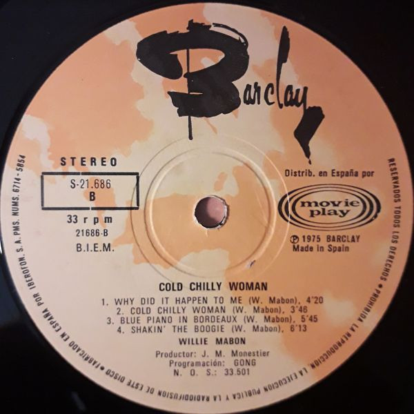 Willie Mabon - Cold Chilly Woman | Movieplay (S-21686) - 4