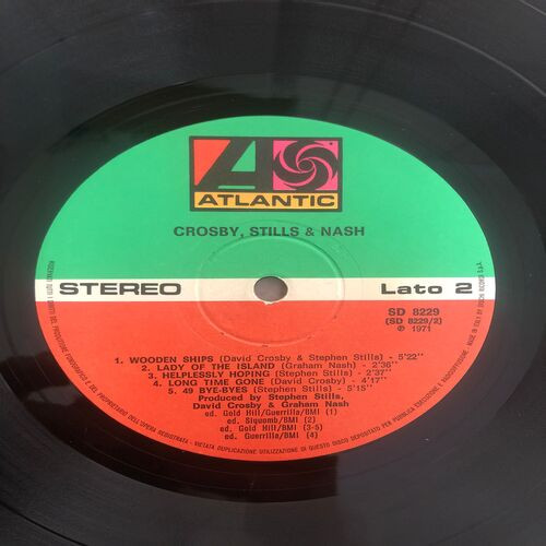 Crosby, Stills & Nash - Crosby, Stills & Nash | Atlantic (SD 8229) - 3 Crosby, Stills & Nash - Crosby, Stills & Nash | Atlantic (SD 8229) - 3