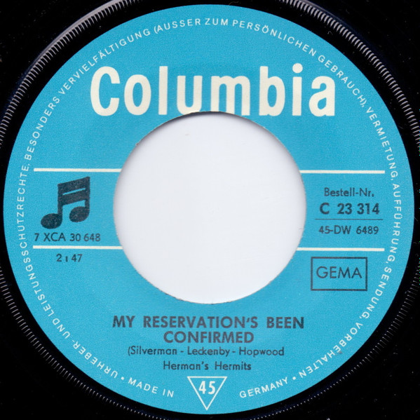 Herman's Hermits - No Milk Today | Columbia (C 23 314) - 4 Herman's Hermits - No Milk Today | Columbia (C 23 314) - 4
