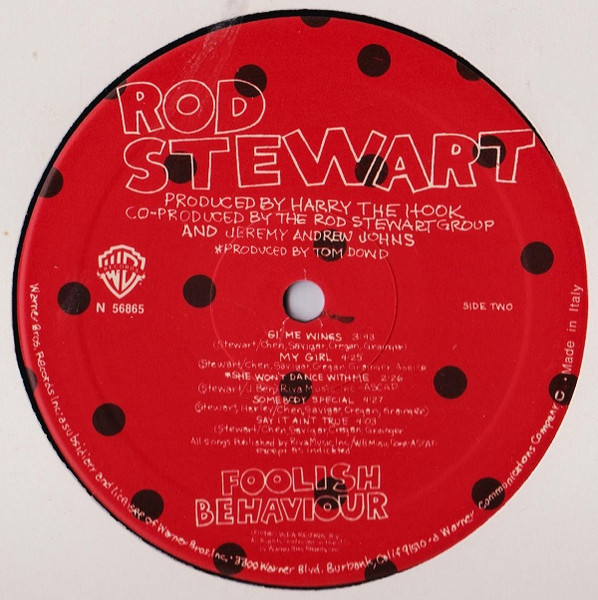 Rod Stewart - Foolish Behaviour | Warner Bros. Records (N 56865) - 4