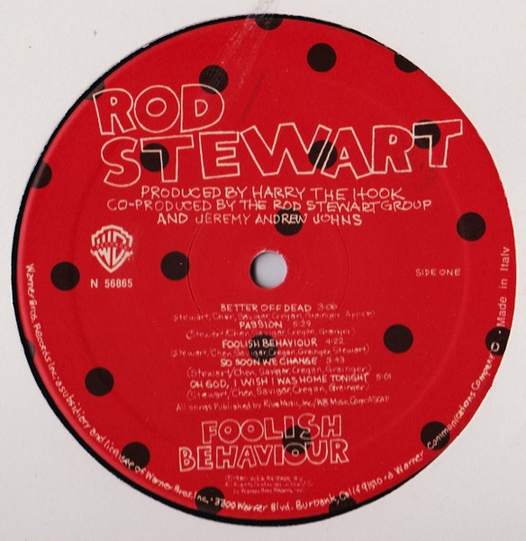 Rod Stewart - Foolish Behaviour | Warner Bros. Records (N 56865) - 3