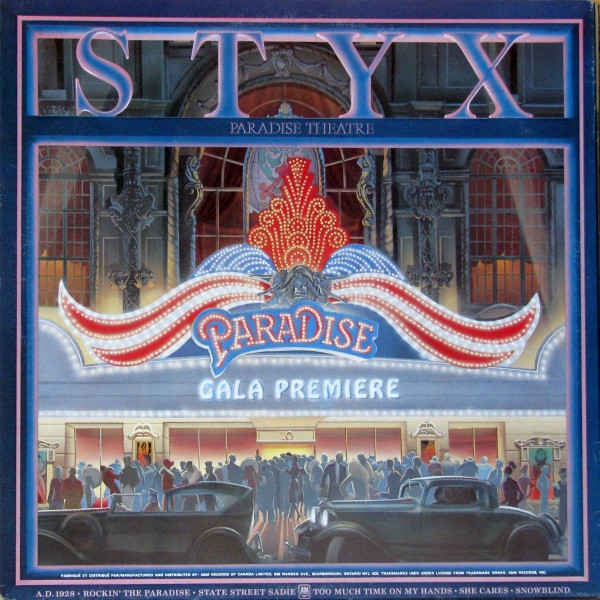 Styx - Paradise Theatre | A&M Records (32061 4) - main Styx - Paradise Theatre | A&M Records (32061 4) - main
