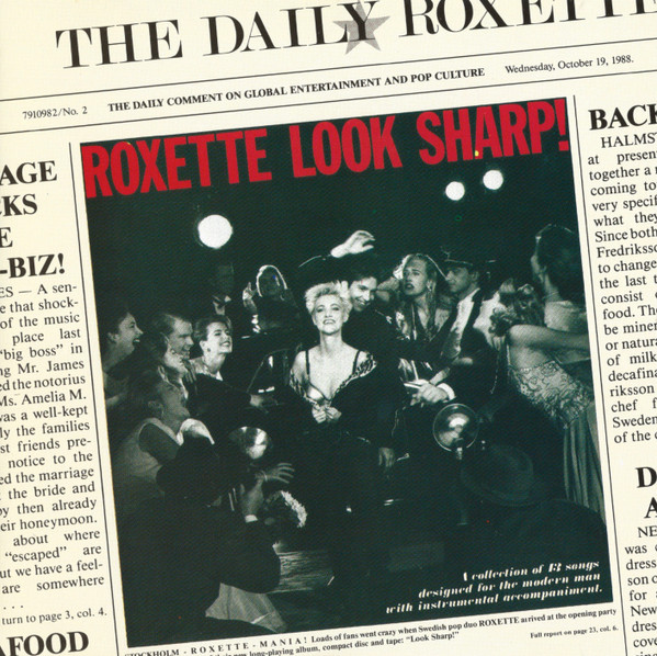 Roxette - Look Sharp! | EMI USA (E2 0777 7 91098 2)