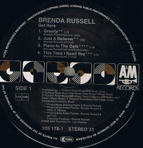 Brenda Russell - Get Here | A&M Records (395 178-1) - 4