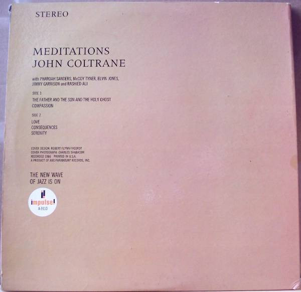 John Coltrane - Meditations | Impulse! (A 9110) - 2 John Coltrane - Meditations | Impulse! (A 9110) - 2