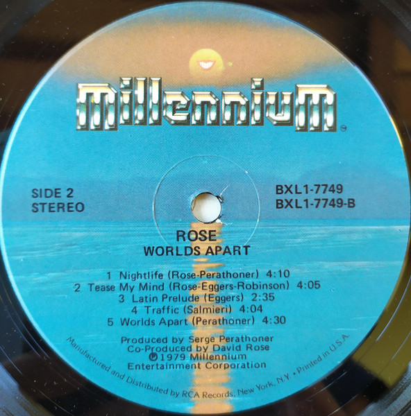 David Rose - Worlds Apart | Millennium (BXL1-7749) - 4