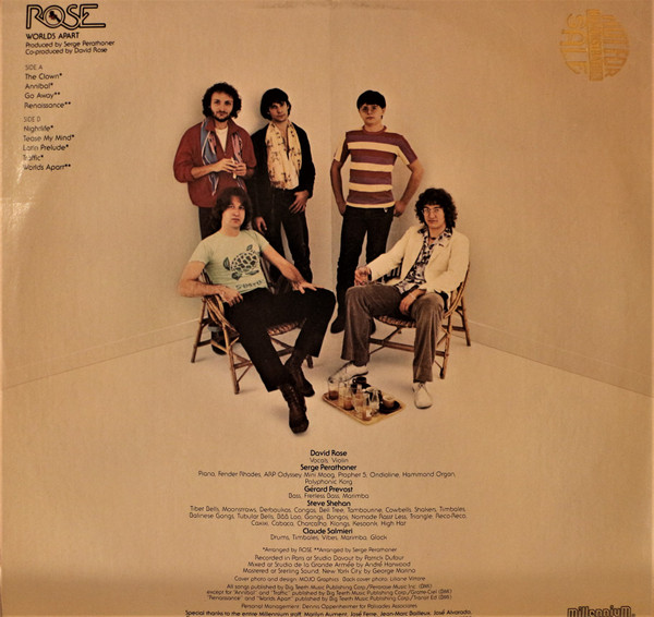 David Rose - Worlds Apart | Millennium (BXL1-7749) - 2