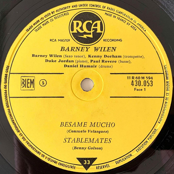 Barney Wilen - Barney | RCA (430.053) - 3