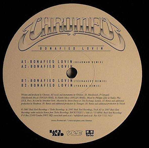 Chromeo - Bonafied Lovin | Back Yard Recordings (BACK 27DJC1) - 3 Chromeo - Bonafied Lovin | Back Yard Recordings (BACK 27DJC1) - 3