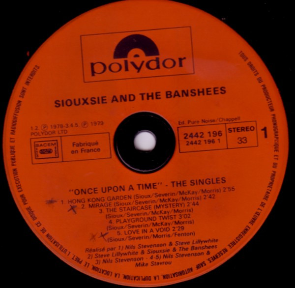 Siouxsie & The Banshees - Once Upon A Time/The Singles | Polydor (2442 196) - 3