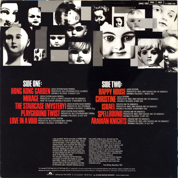 Siouxsie & The Banshees - Once Upon A Time/The Singles | Polydor (2442 196) - 2