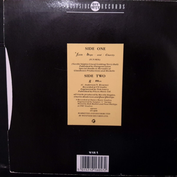 FX - Faith, Hope & Charity | Westside Records (WSR 5) - 2