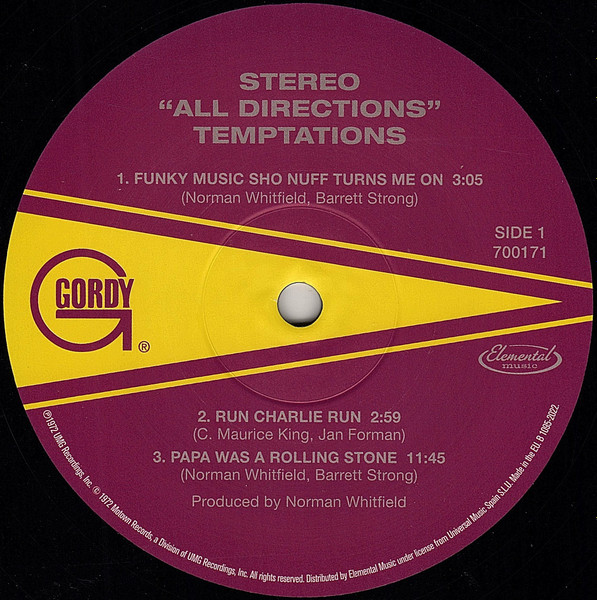 The Temptations - All Directions | Gordy (700171) - 3 The Temptations - All Directions | Gordy (700171) - 3
