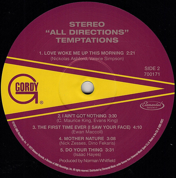 The Temptations - All Directions | Gordy (700171) - 4 The Temptations - All Directions | Gordy (700171) - 4