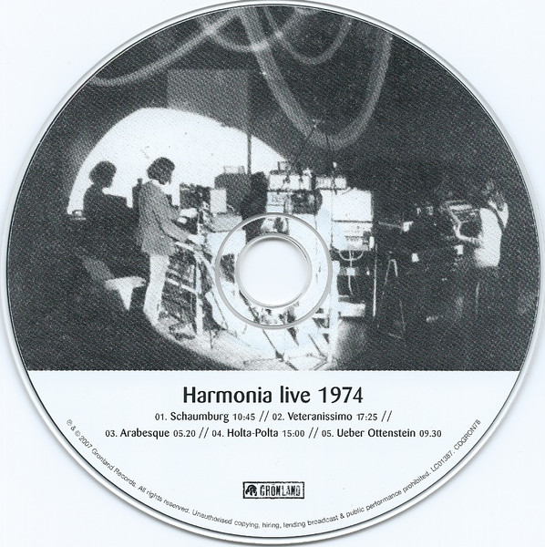 Harmonia - Live 1974 | Grönland Records (CDGRON78) - 3