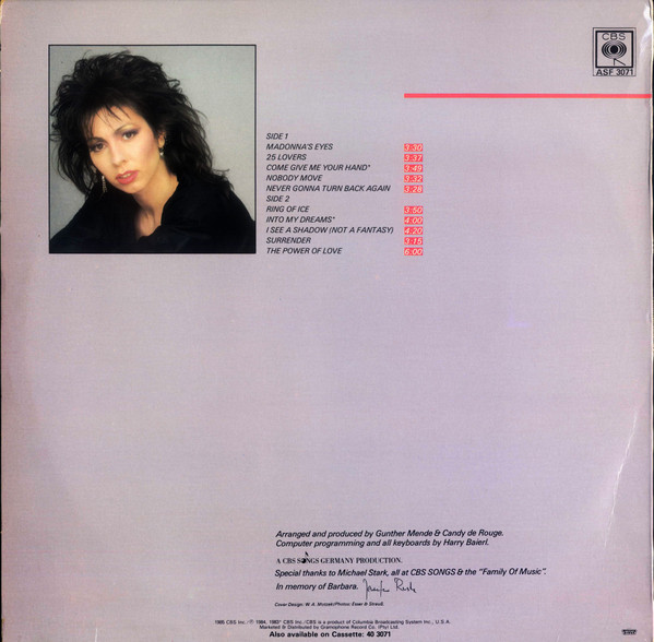 Jennifer Rush - Jennifer Rush (International Version) | CBS (ASF 3071) - 2