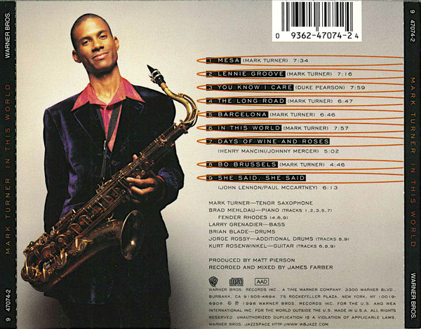 Mark Turner - In This World | Warner Bros. Records (947074-2) - 2