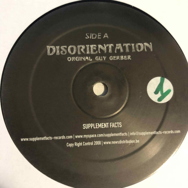 Guy Gerber - Disorientation | Supplement Facts (SFR008) - 2 Guy Gerber - Disorientation | Supplement Facts (SFR008) - 2