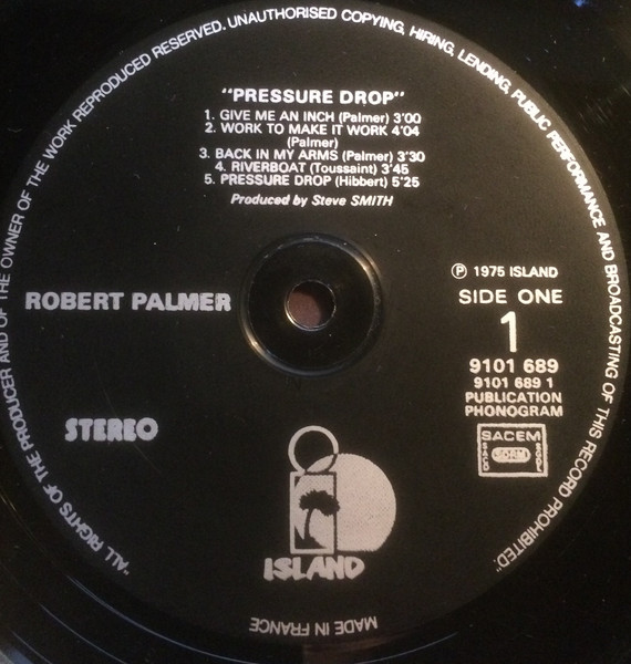 Robert Palmer - Pressure Drop | Island Records (9101 689) - 2 Robert Palmer - Pressure Drop | Island Records (9101 689) - 2