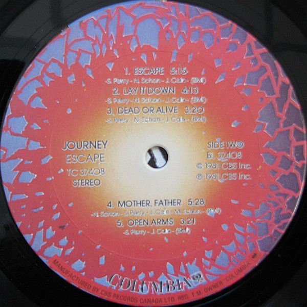 Journey - Escape | Columbia (TC 37408) - 3 Journey - Escape | Columbia (TC 37408) - 3