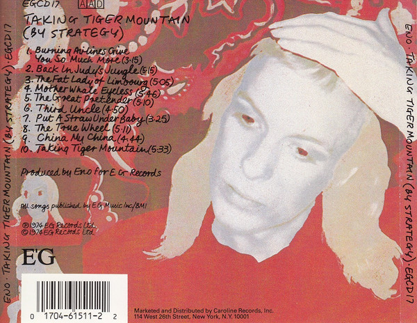 Brian Eno - Taking Tiger Mountain (By Strategy) | EG (EGCD 17) - 2