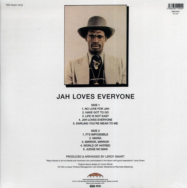 Leroy Smart - Jah Loves Everyone | Burning Sounds (BSRLP933) - 2 Leroy Smart - Jah Loves Everyone | Burning Sounds (BSRLP933) - 2