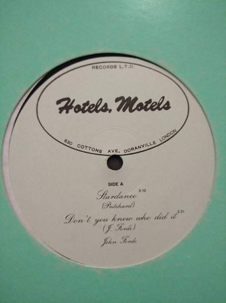 Edwin Starr / John Forde - Get Up-Whirlpool / Stardance / Don't You Know Who Did It | Hotels Motels (A 100) - main