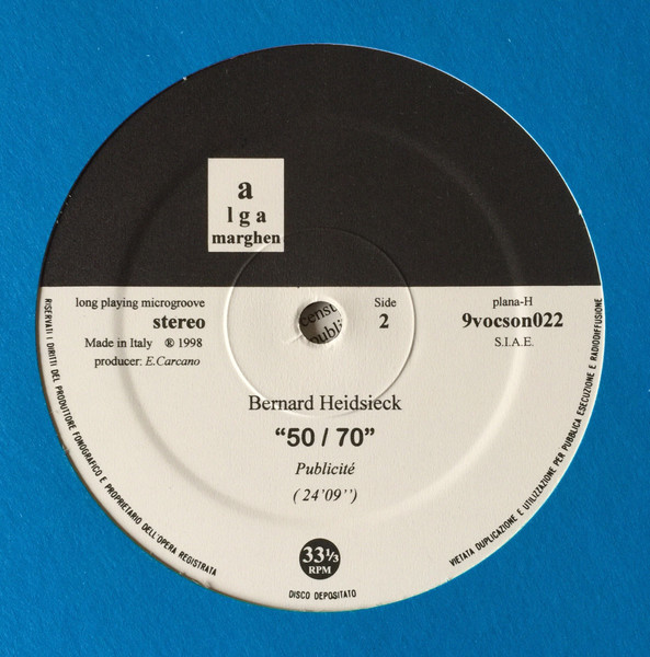 Bernard Heidsieck - 50/70 | Alga Marghen (plana-H 9vocson022) - 4 Bernard Heidsieck - 50/70 | Alga Marghen (plana-H 9vocson022) - 4