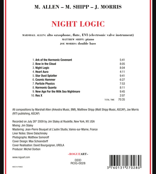 Marshall Allen - Matthew Shipp - Joe Morris - Night Logic | RogueArt (ROG-0028) - 2 Marshall Allen - Matthew Shipp - Joe Morris - Night Logic | RogueArt (ROG-0028) - 2