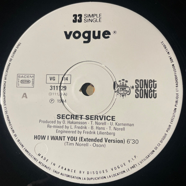 Secret Service - How I Want You | Sonet (311129) - 3