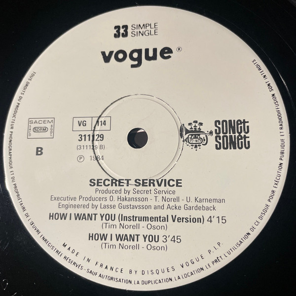 Secret Service - How I Want You | Sonet (311129) - 4