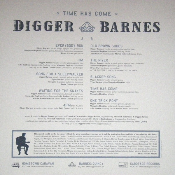 Digger Barnes - Time Has Come | Hometown Caravan (HTC 018) - 2 Digger Barnes - Time Has Come | Hometown Caravan (HTC 018) - 2