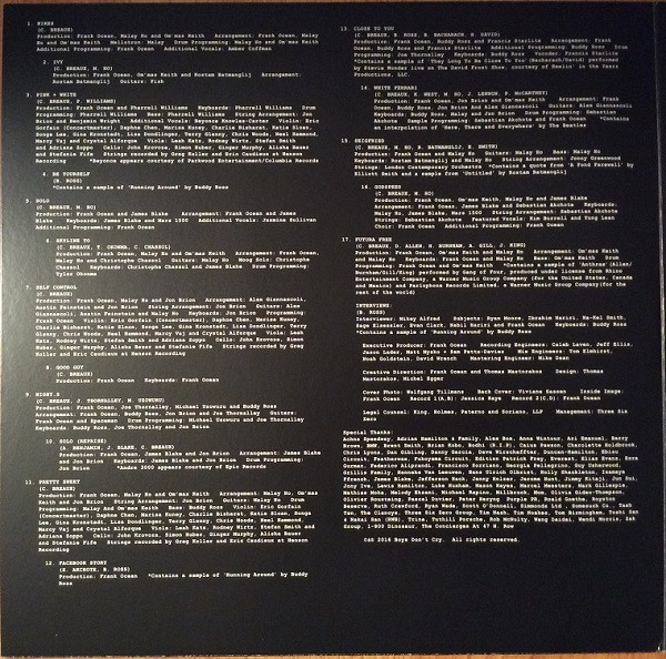 Frank Ocean - Blond | XL Recordings (862160000302) - 2