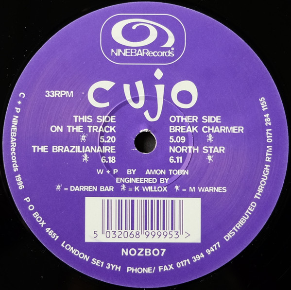 Cujo - Break Charmer | NINEBARecords (NOZB07) - 2 Cujo - Break Charmer | NINEBARecords (NOZB07) - 2