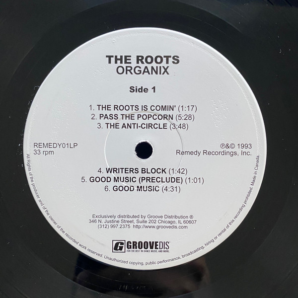 The Roots - Organix | Remedy Recordings (REMEDY01LP) - 3 The Roots - Organix | Remedy Recordings (REMEDY01LP) - 3
