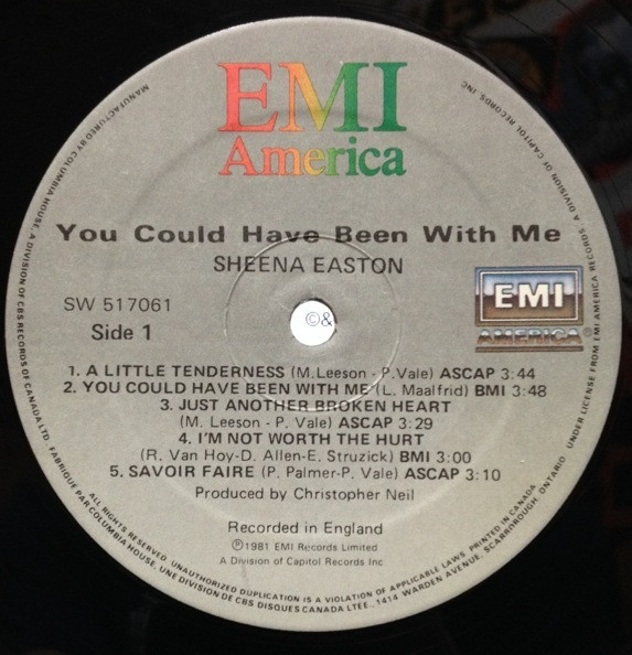 Sheena Easton - You Could Have Been With Me | EMI America (SW 517061) - 3 Sheena Easton - You Could Have Been With Me | EMI America (SW 517061) - 3