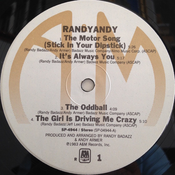 Randy Andy - Randyandy | A&M Records (SP-4944) - 3