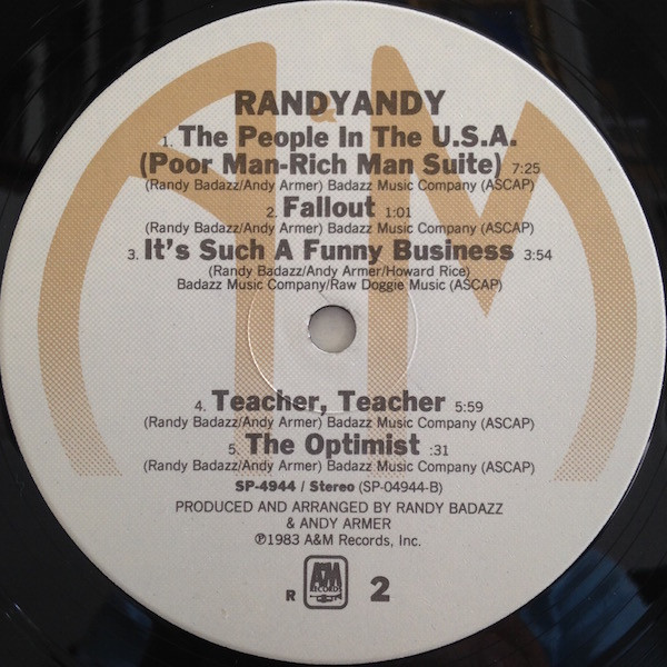 Randy Andy - Randyandy | A&M Records (SP-4944) - 4