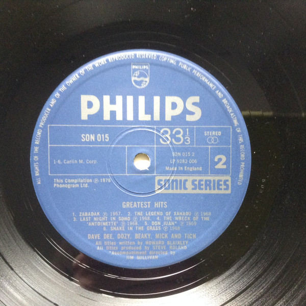 Dave Dee, Dozy, Beaky, Mick & Tich - Greatest Hits | Philips (SON 015) - 4 Dave Dee, Dozy, Beaky, Mick & Tich - Greatest Hits | Philips (SON 015) - 4