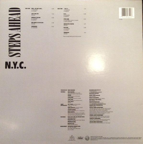 Steps Ahead - N.Y.C. | Capitol Records (C1-91354) - 2