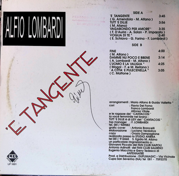 Alfio Lombardi - E' Tangente | Lts Record (LP 1001) - 2 Alfio Lombardi - E' Tangente | Lts Record (LP 1001) - 2