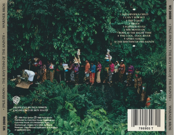 Paul Simon - The Rhythm Of The Saints [CD] | Warner Bros. Records (W2 26098) - 2
