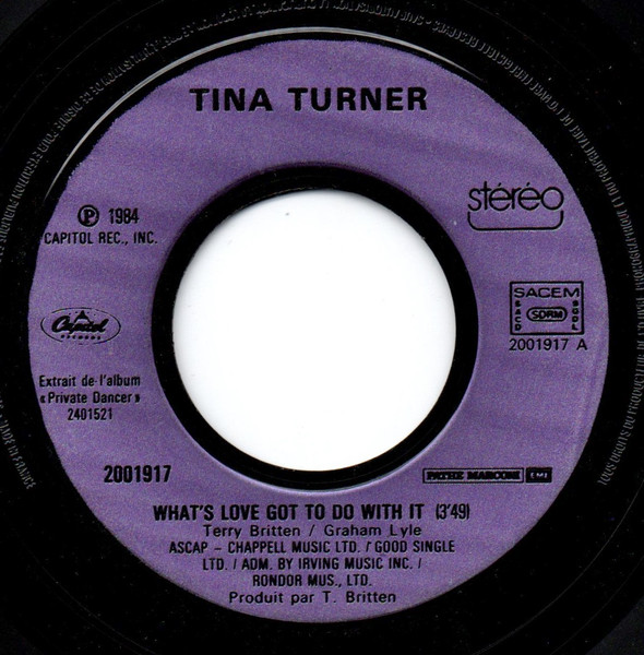 Tina Turner - What's Love Got To Do With It | Capitol Records (2001917) - 3