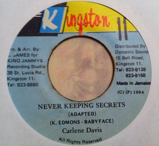 Carlene Davis - Never Keeping Secrets | Kingston 11 (none)